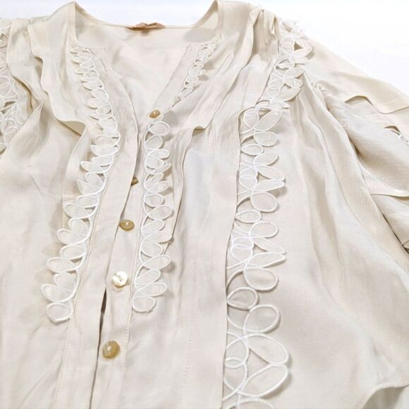 Rebecca Taylor Embroidered Lace Blouse - Picture 8 of 10